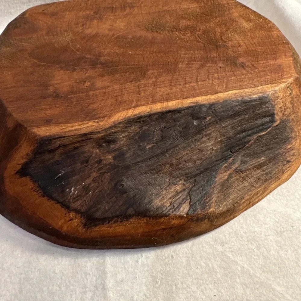 Handmade Natural Edge Solid Wood Bowl 12